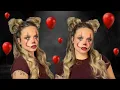 PENNYWISE HALLOWEEN HAIR AND MAKEUP tutorial