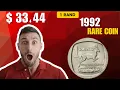 Lagu Zuid-Afrikaanse munt van 1 rand uit 1992 ter waarde van $ 3,344 miljoen? Zeldzame munt, schokkend...