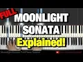 Download Lagu BEETHOVEN - MOONLIGHT SONATA - 1ST MOVEMENT (Piano Tutorial Lesson) (Complete)
