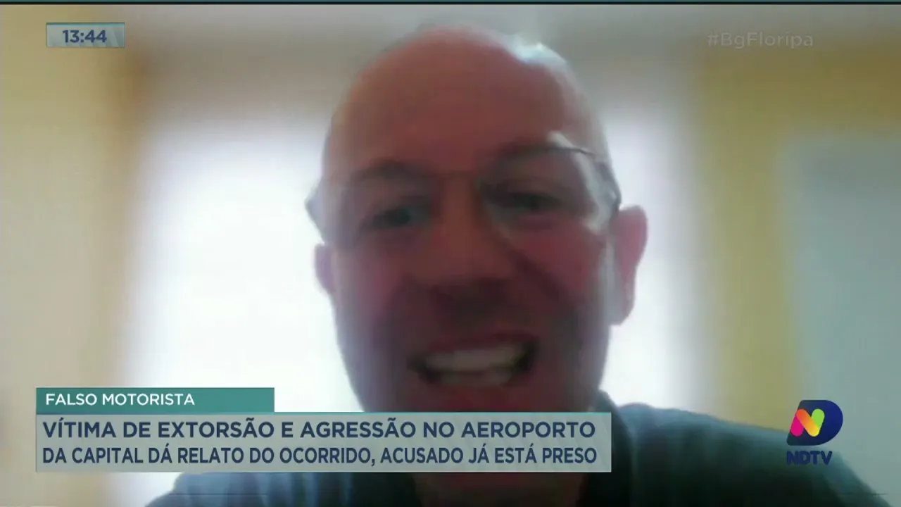 Vítima de extorsão e agressão no aeroporto de Florianópolis deu relato do ocorrido