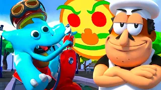 Coach Pickles Trabaja en Pizza Tower (Español SFM Machinima)