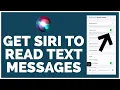 How To Get Siri To Read Text Messages on iPhone 2023