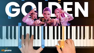 How to Play Golden on Piano (Piano Tutorial for KPop Demon Hunters)