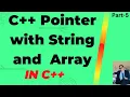 C Pointer and Array Part-5 Pointer and Array in C Pointer Variable and Name of Array in C