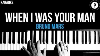 Download Bruno Mars - When I Was Your Man Karaoke SLOWER Acoustic Piano Instrumental Cover Lyrics MP3