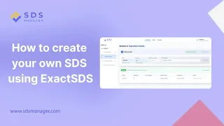 How to Create your own SDS with ExactSDS