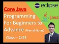 Core Java Class 2 - Rehan Sir