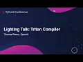 Lightning Talk Triton Compiler - Thomas Raoux OpenAI