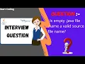 Java interview question Is empty java file name a valid source file name simple example