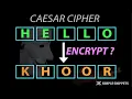 Caesar Cipher Encryption Decryption Substitution Cipher Technique
