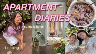 APARTMENT DIARIES🤸🏻🌸🪴decor updates, shopping, new routines + ikea adventures