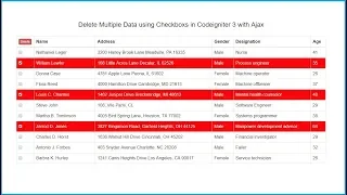 Delete Multiple Data using Checkboxs in Codeigniter 3 with Ajax