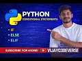 Python Conditional Statements Explained if else elif English Telugu