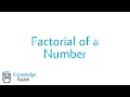 How to calculate the Factorial of a number using JAVA Programming ICSE
