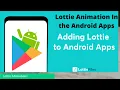 Lottie Animation How to add Lottie Animation in Android Lottie Animation tutorial