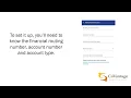 MyCoVantage Consumer Bill Pay Setting up an External Account