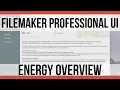 FileMaker UI Sample Energy Overview FileMaker Pro 16 s FileMaker Pro 16 Samples