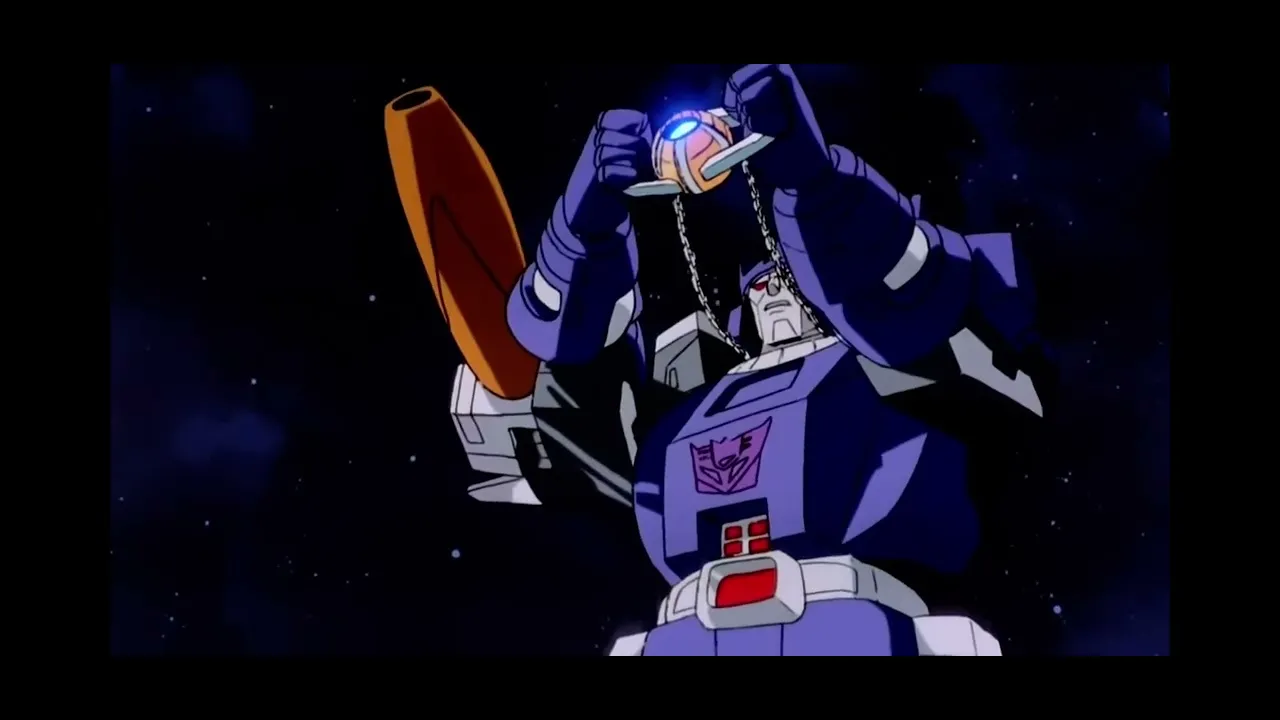 The Transformers The Movie 1986: Unicron transforms and attacks Cybertron