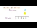 Decimal To Binary conversion program in c