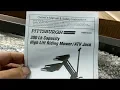 Harbor Freight Pittsburgh Mower Lift - Assembly