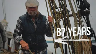 87 Years Old And He Still Sails This Giant Ship.