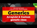 in Java Custom Generic class Arraylist as generics Hindi