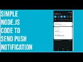 Nodejs code to send push notification using firebase