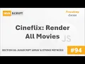 Cineflix Render All Movies Array String Methods A Complete Modern JavaScript Course