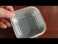 180ml PET FOOD Packing Box Square Aluminum Foil Container