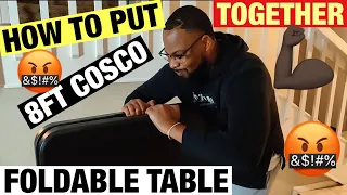 HOW TO PUT TOGETHER A 8FT COSCO FOLDABLE TABLE HOW TO OPEN FOLDABLE TABLE