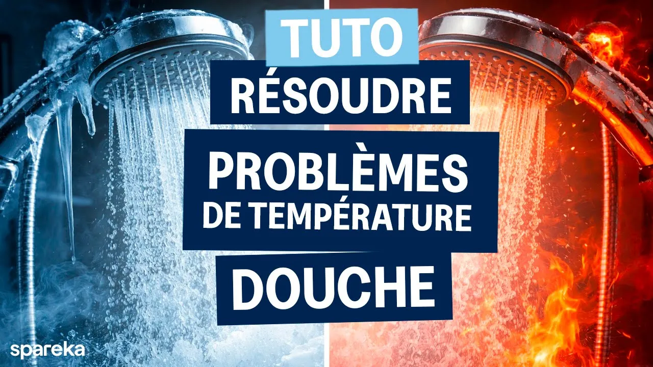 Eau trop chaude ou trop froide sous la douche : vérifier la cartouche de mitigeur