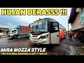 Download Lagu Hujan Deras Naik Bus Mira Mozza | Trip Bus mira Ekonomi class Surabaya - Bra an Kertosono