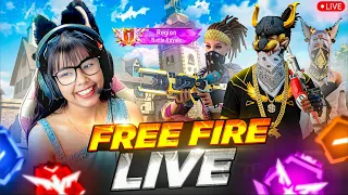 🔴FREE FIRE LIVE WITH RIYA AND 1 VS 4 GUILD TEST😎 #nonstopgaming #fflive #freefire #shortslive