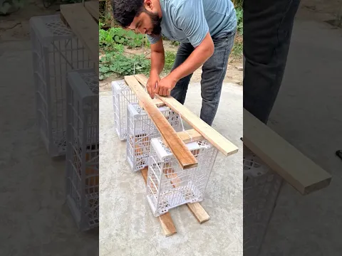Don't throw away old plastic crates! Turn them into aesthetic home storage
