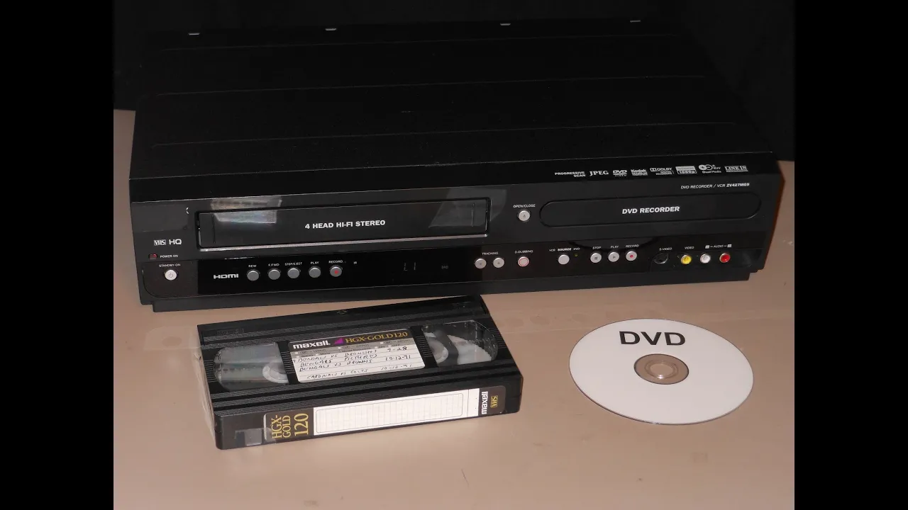 VHS transfer to DVD using combo recorder