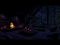 Download Lagu No Ads – Peaceful Winter Night 🌨️🔥 | Cozy Cabin Fireplace \u0026 Snowfall Ambience for Sleep \u0026 Calm
