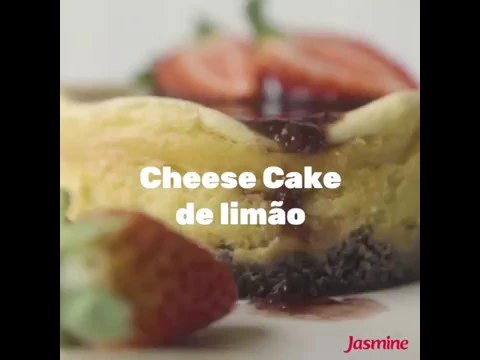 RECEITA DE CHEESE CAKE DE LIMÃO COM COOKIES JASMINE