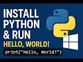 Install Python in wiondows system