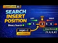 LeetCode 35 Search Insert Position Brute vs optimal Golang