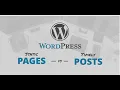 Lesson 25 Managing Posts and Pages in WordPress
