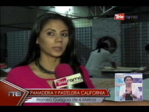 Panadería y Pastelería California hornéa Guagua de 4 Metros
