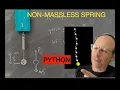 Mass on a Spring What happens when the spring isn t massless Python Included