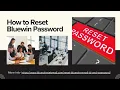 How to Reset Bluewin Password