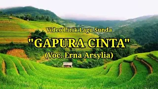 video lirik erna arsylia gapura cinta pop sunda lawas
