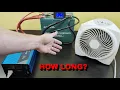 How long can a 100Ah battery run a 1500 watt heater