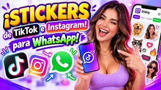 Cómo PASAR Stickers de TikTok e Instagram a WhatsApp con Stikly 📲