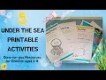 5 Ocean Themed Printable Activities for Kids Aged 3-8 Under the Sea Activities