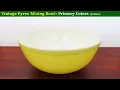 1945-49 Pyrex Yellow Primary Color Mixing Bowl