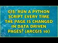 GIS Run a python script every time the page is changed in Data Driven Pages ArcGIS 10