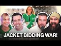 Rob McElhenney and Kaitlin Olson reveal real story behind 100k bid for Kylie Kelce Eagles jacket
